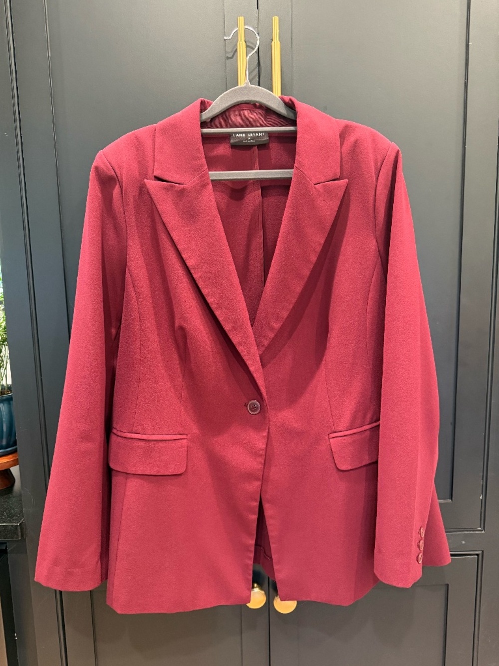Burgundy Lane Bryant Blazer